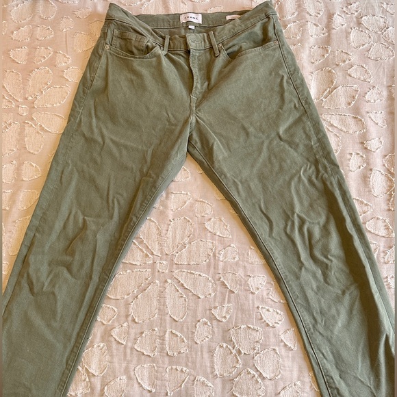 FRAME L’Homme Slim Olive Green Pants - Size 31 Slim Fit - Picture 1 of 5